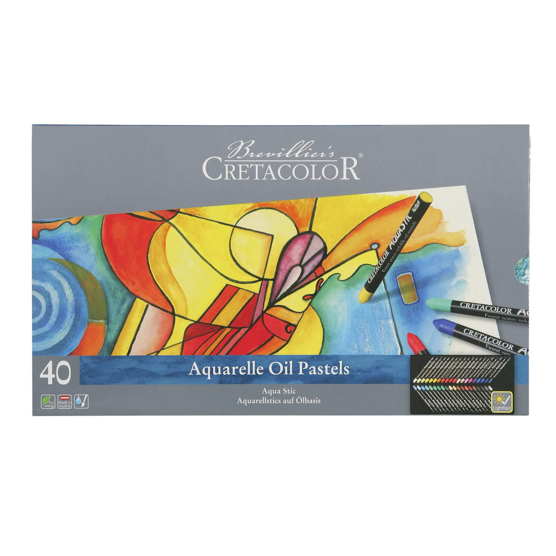 Cretacolor AquaStic Water Soluble Oil Pastels - Set of 20