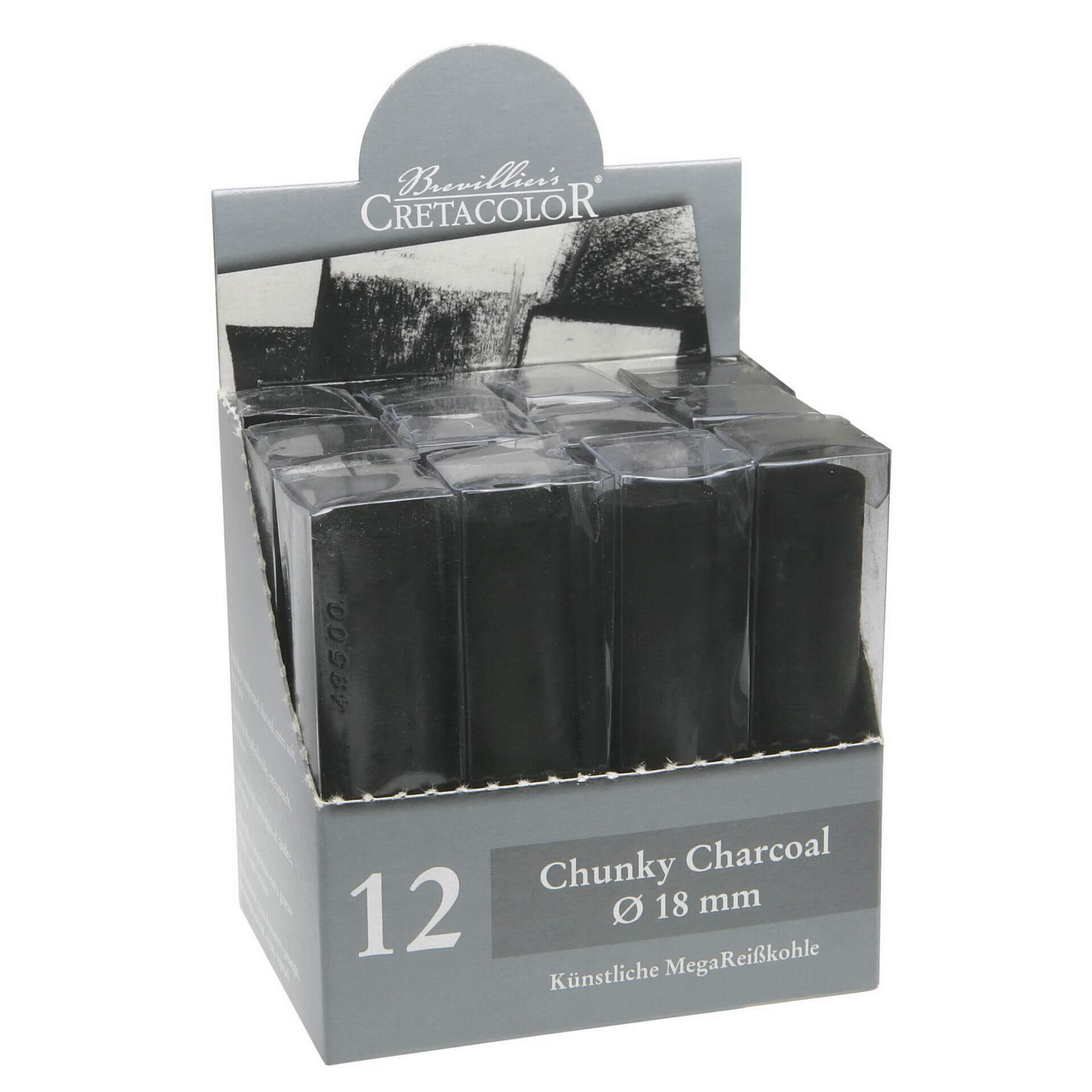 CRETACOLOR Art Chunky Charcoal Set, 12 Count (Pack of 1), Multi — CHIMIYA